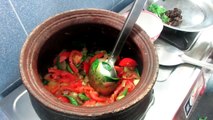 Cooking LADYS FINGER (okra ) Gravy with RAAGI Finger Millet in My Village | VILLAGE FOOD