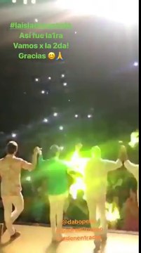 Pedro en el final de La Isla Encantada 1ra. función - 25 de Enero