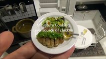 Miniature Cooking #1-ミニチュア料理-『鶏肉のネギソース-Leek source of chicken-』Edible Tiny Food Tiny Kitchen