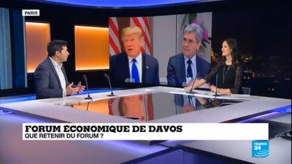 Davos: Duel au sommet entre Macron et Trump