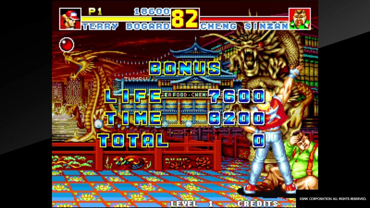 ACA NeoGeo Fatal Fury Special:Terry Bogard Gameplay 1