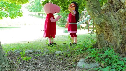 PJ Masks Adventures In Real Life with Catboy Owlette Heroes and Villains In Real Life Fun