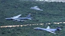 B-1, B-2, B-52 Fly Together In A Massive Show Of Force – Integrated Bomber Operation
