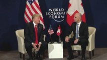 President Trump Meets With President of Swiss Federation In Davos