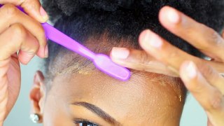 The BEST Sleek High Puff on Type 4 Natural Hair using Gorilla Snot Gel | Review & Demo