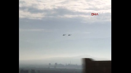 Sınırda helikopter hareketliliği