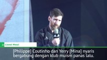 Messi Senang Dengan Bergabungnya Coutinho Dan Mina Ke Barcelona