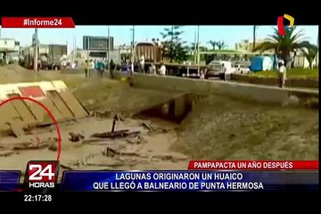 Lagunas artificiales originaron huaico que llegó a balneario de Punta Hermosa