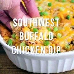 Southwest Buffalo Chicken Dip