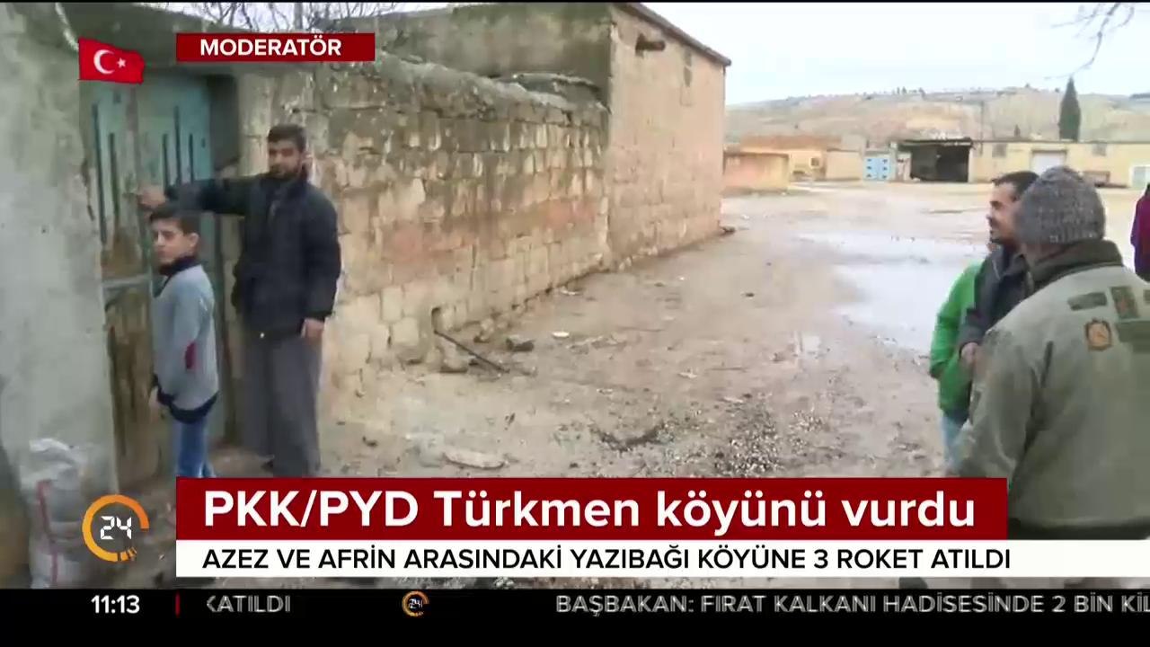 3 roket atıldı