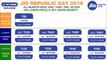 JIO REPUBLIC DAY OFFER 2018 (Rs 50 Discount on All Recharges & 50% More Data)
