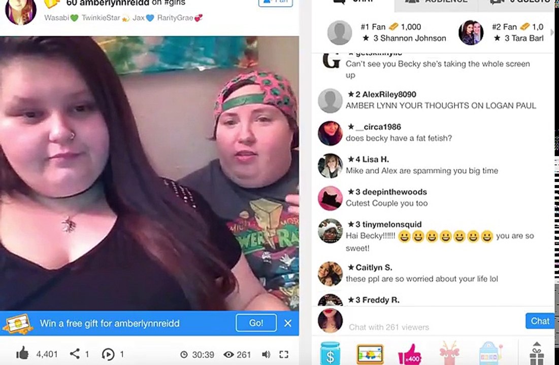 Amberlynn Reid YouNow 1/26/2018--Addressing Kasey