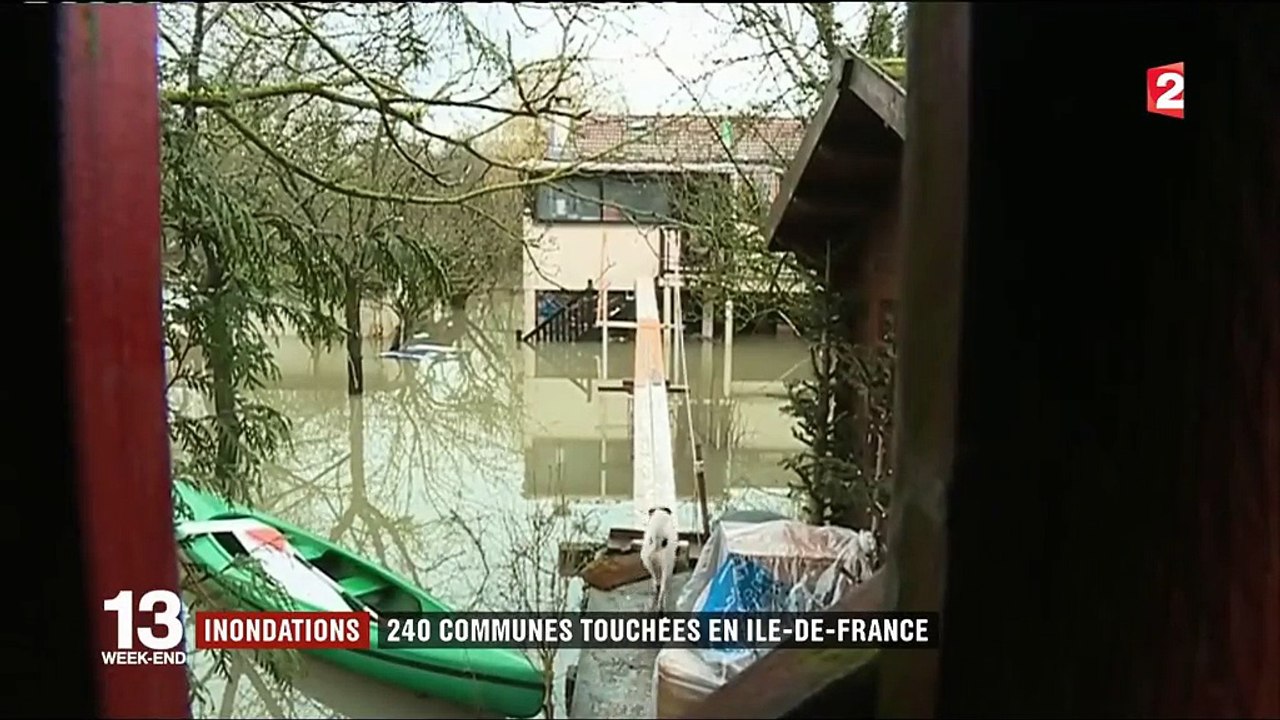 Quais recouverts, jardins engloutis... Les inondations en Ile-de-France vues du ciel