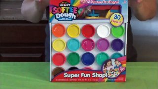 Play doh vs Cra Z Art Softee Dough Fun Shop video