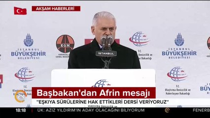 Başbakan'dan Afrin mesajı