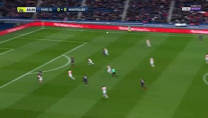 Edinson Cavani  Goal HD - Paris SG	1-0	Montpellier 27.01.2018
