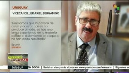 Vicecanciller uruguayo expresa apoyo a Venezuela ante sanciones