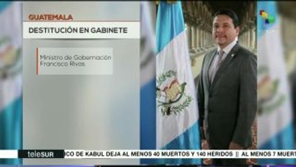 Destituyen al ministro de Gobernación de Guatemala