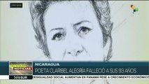 Nicaragüenses dan el último adiós a la poeta Claribel Alegría
