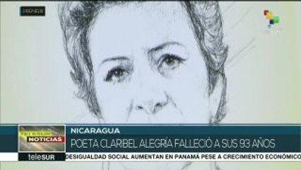 Nicaragüenses dan el último adiós a la poeta Claribel Alegría