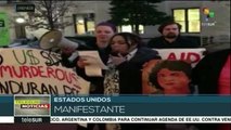 Protestan en EE.UU. contra reelección de Hernández en Honduras