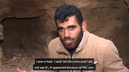 Ancient graves uncovered by heavy rain in Gaza