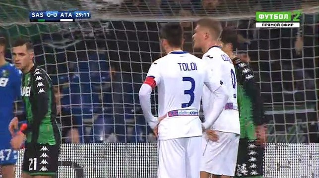 Andrea Masiello GOAL HD - Sassuolo 0-1 Atalanta 27.01.2018