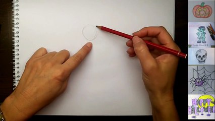 How to Draw a Skeleton - Step by Step drawing tutorial