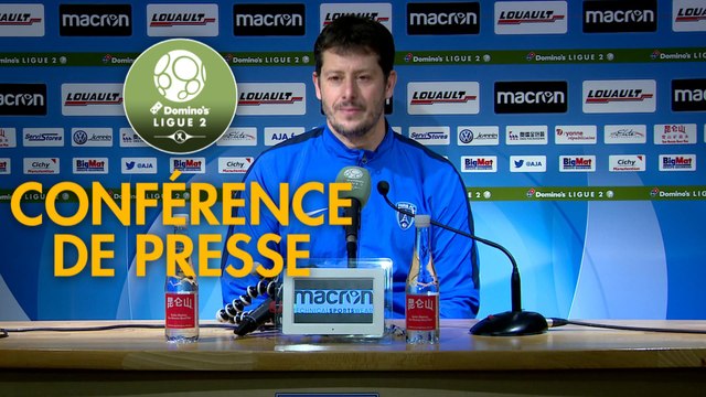 Conférence de presse AJ Auxerre - Paris FC (1-1) : Pablo CORREA (AJA) - Fabien MERCADAL (PFC) - 2017/2018