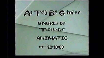 As Told By Ginger "A Lesson In Tightropes" First Cut Animatic