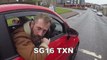 SG16TXN - Manchild fails overtake and starts shouting abuse - Berryden Road, Aberdeen