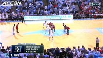 Theo Pinson Gets UNC Started With Dunk Off Opening Tip