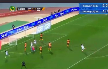 Hamouda Bashir  GOAL HD - Zambia 0-1 Sudan 27.01.2018