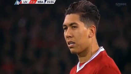 Roberto Firmino  (Penalty missed) - Liverpool 1-2 West Brom 27.01.2018