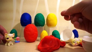 Play Doh Surprise Eggs with Toys for Kids | Kinderino, Peppa pig, Panda, My Little Pony, Angry Birds