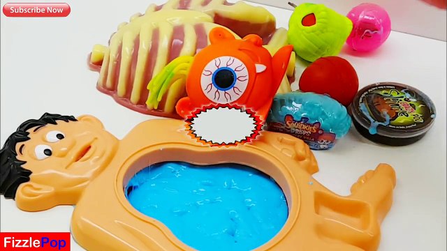 Cutting Open Mr Doh Skeleton Playdoh Belly Squishy Stress Toys Whats Inside