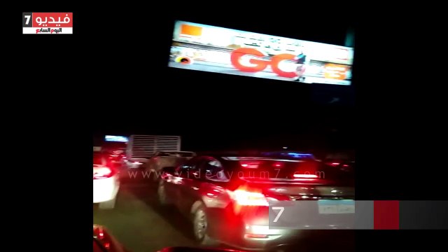 زحام مرورى أعلى الطريق الدائرى اتجاه المريوطية