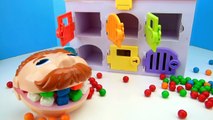 Feeding Play Doh Dentist TOO MANY GUMBALLS, Rainbow Teeth IRL fun for Kids - Tons of Toyz