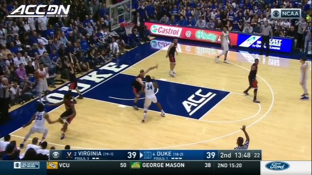 Virginia Defense Stymies Duke, Holds Blue Devils To Season-Low 63 Points