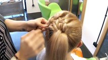 Elegancki kok z dobierańcem - modna fryzura krok po kroku bun hair tutorial