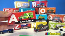 Learning for Toddlers Learn ABCs with Alphabet Matchbox Cars Trucks Toys for Children ABC Surprises