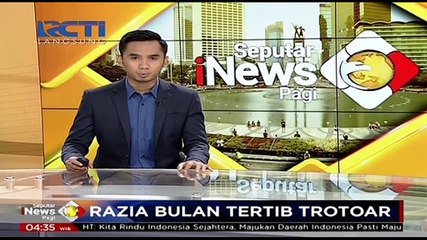 Razia Trotoar, Sopir Bajaj Push Up 20 Kali