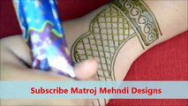beautiful easy simple henna mehndi designs for hands: Matroj Mehndi designs
