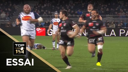 TOP 14 - Essai Baptiste COUILLOUD 1 (LOU) - Lyon - Agen - J16 - Saison 2017/2018