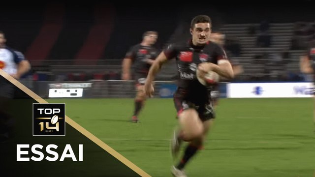 TOP 14 - Essai Baptiste COUILLOUD 3 (LOU) - Lyon - Agen - J16 - Saison 2017/2018