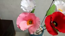 How to make Paper Flowers Poppy (Flower # 80)