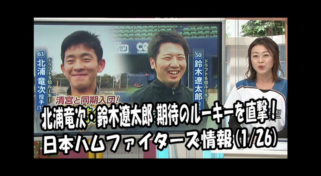 日本ハム 北浦竜次・鈴木遼太郎 期待のルーキーを直撃！ 2018.1.26 日本ハムファイター...