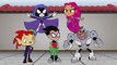 Teen Titans Go! Color Swap Transforms ✪ Sonic with Robin & Starfire & Raven Coloring For Kids