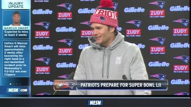 Tom Brady Discusses Week Of Preparation for Super Bowl LII