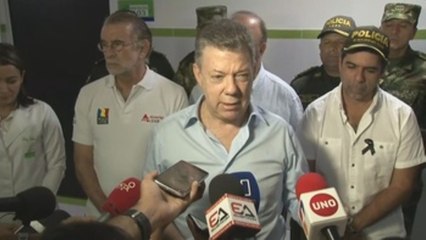 Presidente de Colombia condena el atentado con 5 policías muertos y 41 heridos